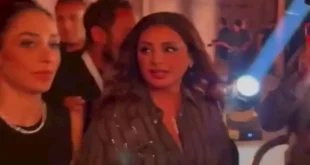 السداد | 10 صور لـ أنغام على الريد كاربت في نزال الملاكمة الأسطوري بالأهرامات