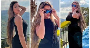 السداد | 15 صورة لـ سارة سلامة داخل حمام السباحة بإطلالة جريئة