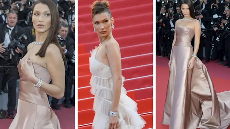 السداد | 20 صورة- بيلا حديد تستعرض 9 سنوات من إطلالاتها في مهرجان كان السينمائي