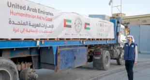 السداد | الإمارات تواصل دعم الشعب الفلسطيني بمساعدات إنسانية جديدة إلى غزة
