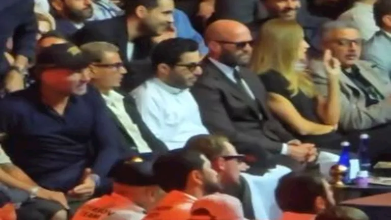 السداد | عمرو دياب مع تركي آل الشيخ وجيسون ستاثام في نزال Glory in Giza 