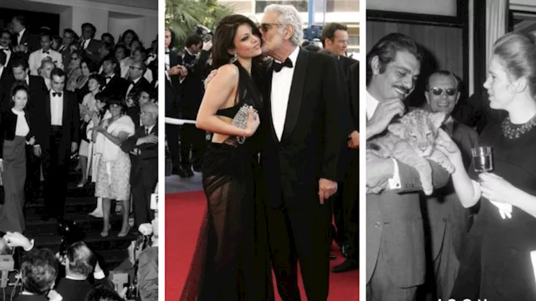 السداد | قُبلة على خد هيفاء وهبي.. 10 صور نادرة للنجم عمر الشريف في مهرجان كان السينمائي