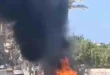 السداد | مستوطنون يضرمون النار بمركبة فلسطينية في خربة مسعود بالضفة الغربية