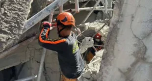 السداد | مكون من 9 طوابق.. انهيار مبنى قيد الإنشاء شمال الفلبين