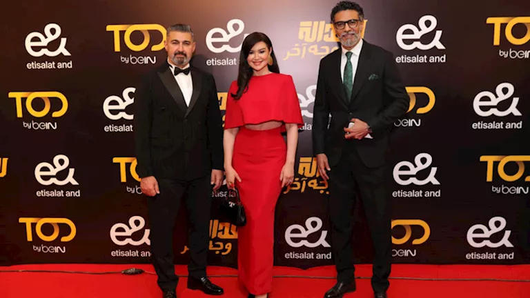 السداد | 10 صور من احتفال أبطال مسلسل "للعدالة وجه آخر" بحضور ياسر جلال وأروى جودة