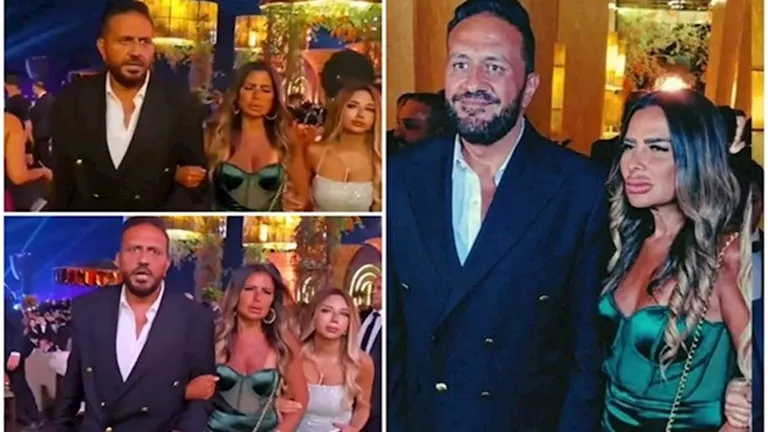 السداد | 20 صورة لـ خالد سرحان وزوجته في حفل زفاف ابنة شقيق عماد زيادة