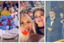 السداد | أحياه عمرو دياب.. ظهور نادر لـ ماجدة زكي في حفل زفاف أمام الأهرامات