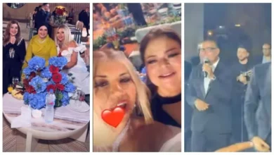 السداد | أحياه عمرو دياب.. ظهور نادر لـ ماجدة زكي في حفل زفاف أمام الأهرامات