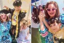 السداد | إلهام شاهين تحتفل بتخرج نجل شقيقها أمير شاهين من الحضانة (صور)