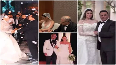 السداد | ابنة تامر هجرس ونجل سيد رجب.. 25 صورة من حفلات زفاف أبناء النجوم