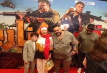 السداد | انتصار بالحجاب ورانيا يوسف بفستان جريء.. لقطات من العرض الخاص لفيلم "صقر وكناريا"