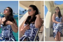 السداد | بإطلالة صيفية.. 15 صورة لـ بوسي على متن يخت وسط البحر