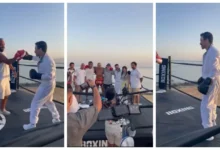 السداد | بالصور| أحمد داود يتدرب على الملاكمة في كواليس فيلم الكراش