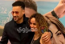 السداد | بالصور| وصول أحمد داود وزوجته علا رشدي العرض الخاص لـ فيلم الكراش