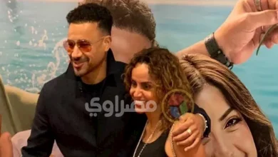 السداد | بالصور| وصول أحمد داود وزوجته علا رشدي العرض الخاص لـ فيلم الكراش