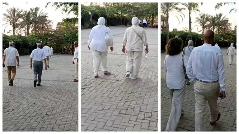 السداد | بـ الملابس البيضاء تنفيذا لوصيته.. صور من عزاء الفنان الراحل محمد مرزبان 