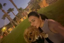 السداد | رانيا يوسف تنشر صورًا مع كلبها وتعلق: "بحب الحيوانات وهفضل أحط لهم الأكل"
