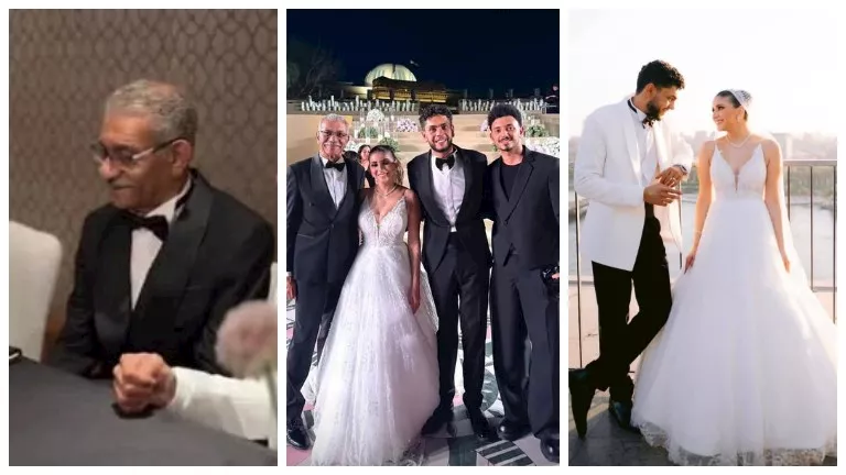 السداد | لقطات من زفاف نجل سيد رجب.. زغروطة والد العريس ورقص ليلى وغناء تامر حسني 
