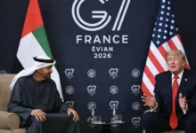 السداد | هل يستطيع أحد أن يسمع صوتك؟.. ترامب ممازحًا الرئيس الإماراتي خلال قمة فرنسا