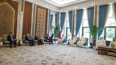 رئيس الوزراء العراقي يلتقي أمير دولة قطر في مباحثات رسمية