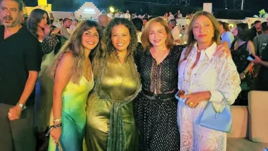 إلهام شاهين تشارك صورًا مع نجوم الفن في حفل "إم بي سي مصر" بالساحل الشمالي