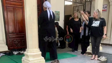 بدء مراسم تشييع جنازة ياسمين سيف أبو النجا ابنة الفنانة نجلاء فتحي