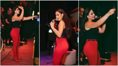 بوسي تتألق بإطلالة أنيقة بالأسود والأحمر في أحدث ظهور لها عبر إنستجرام
