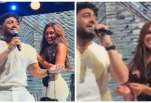 تامر حسني يرقص مع إنجي كيوان في حفل عيد ميلاد زوجة رجل الأعمال خليفة سيف