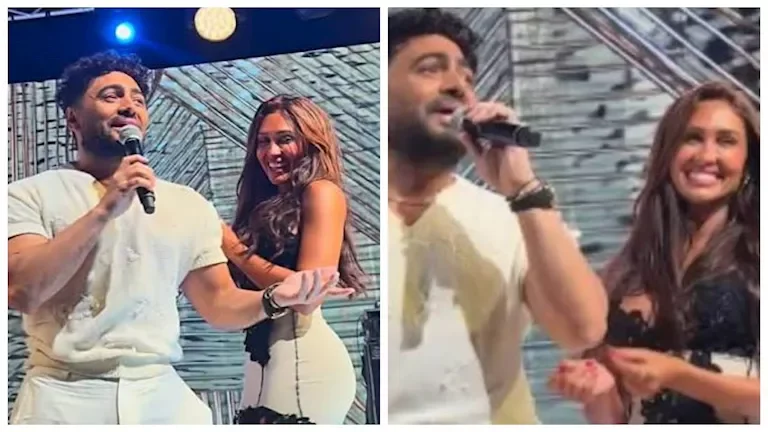تامر حسني يرقص مع إنجي كيوان في حفل عيد ميلاد زوجة رجل الأعمال خليفة سيف