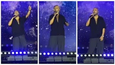 تامر عاشور يحيي حفلاً في العلمين ويغني "هيجيلي موجوع" مع الجمهور بدون موسيقى