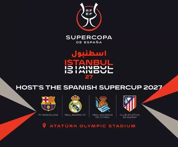 تركي آل الشيخ يعلن رعاية موسم الرياض لكأس السوبر الإسباني 2027 في إسطنبول