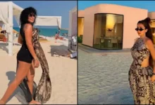 رانيا يوسف وهنا الزاهد يتألقن بإطلالات جريئة على شاطئ البحر
