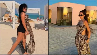 رانيا يوسف وهنا الزاهد يتألقن بإطلالات جريئة على شاطئ البحر