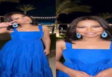 شيرين عبد الوهاب تتألق بفستان أزرق في جلسة تصوير بالذكاء الاصطناعي بعد نجاح حفلها بالساحل الشمالي