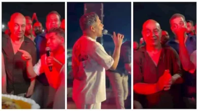 عمر كمال يحتفل بعيد ميلاد حسام حسن ويغني له في كواليس الحفل