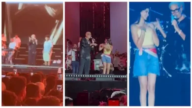 عمرو دياب يشيد بالملحن أدهم أيمن بهجت قمر خلال حفله في موسم يلا ساحل