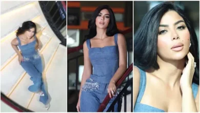 كارولين عزمي تتألق بفستان جينز أنيق في أحدث إطلالاتها عبر إنستجرام
