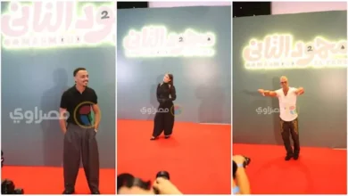 كارولين عزمي وأبطال فيلم "محمود التاني" يحضرون العرض الخاص في السادس من أكتوبر