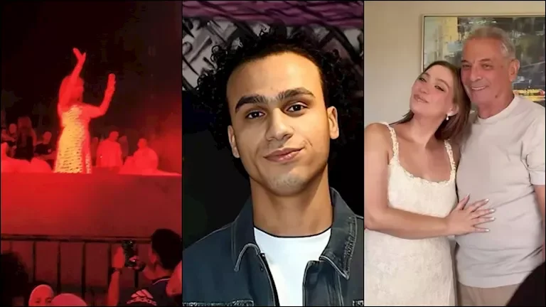 لميس الحديدي تحتفل مع جمهور شيرين عبد الوهاب في حفل الساحل الشمالي