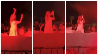 لميس الحديدي توثق حضور جمهور شيرين عبد الوهاب في حفلها بالساحل الشمالي