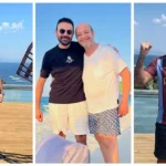 محمد كريم ينشر صورة مع عمرو أديب خلال عطلته الصيفية في الساحل الشمالي