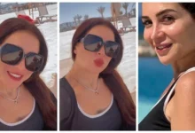 مي عز الدين تستمتع بعطلتها الصيفية في الساحل الشمالي وتعلن تأجيل مسلسلها الجديد