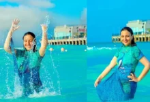 مي كساب تستمتع بإجازتها الصيفية في الساحل الشمالي وتشارك صوراً من أجواء البحر