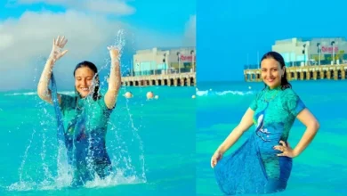 مي كساب تستمتع بإجازتها الصيفية في الساحل الشمالي وتشارك صوراً من أجواء البحر