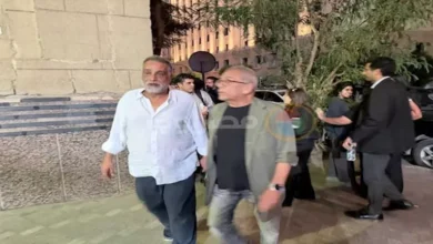نجوم الفن يساندون ماريان خوري في عزاء زوجها نبيل الشاذلي بحضور ليلى علوي ويسري نصر الله
