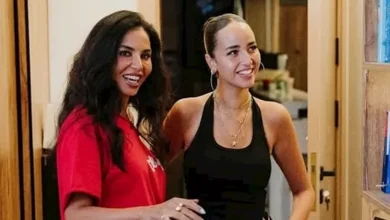 نسرين أمين تشارك صورة مع ابنتها أمينة وتعلق: "حبيبة أمها"