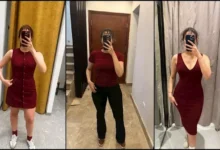 نور عمرو دياب تتألق بإطلالات جديدة باللون الأحمر الكرزي عبر إنستجرام