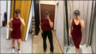 نور عمرو دياب تتألق بإطلالات جديدة باللون الأحمر الكرزي عبر إنستجرام