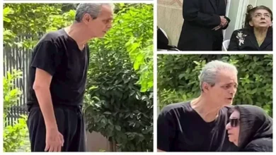 انهيار نجلاء فتحي في جنازة ابنتها ونجوم الفن يساندون ماريان خوري في عزاء زوجها