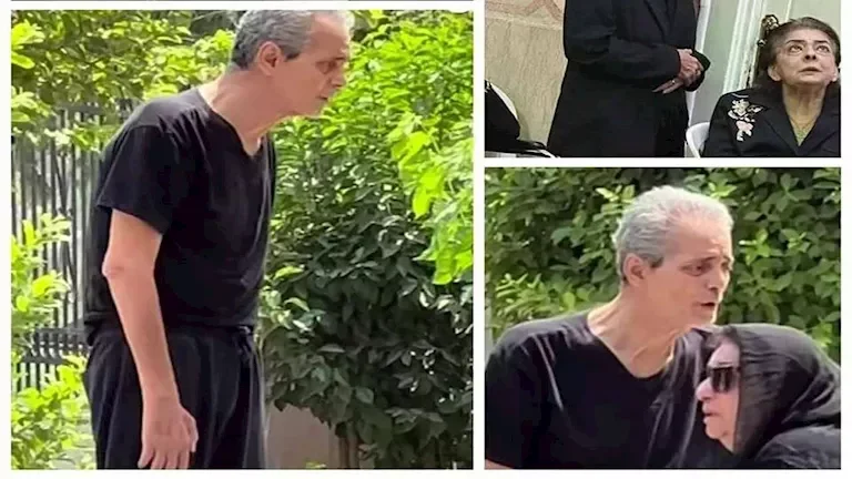 انهيار نجلاء فتحي في جنازة ابنتها ونجوم الفن يساندون ماريان خوري في عزاء زوجها